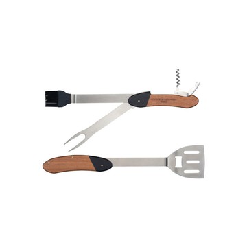 英國Gentleman's Hardware BBQ烤肉露營用不鏽鋼5合一鏟叉工具組