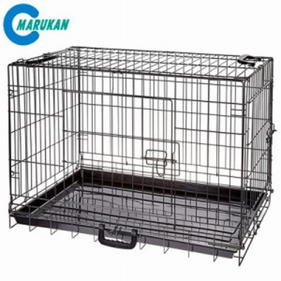 【送料無料】マルカン コンパクトケージ L 小型犬 中型犬 2ドアタイプ DP-442