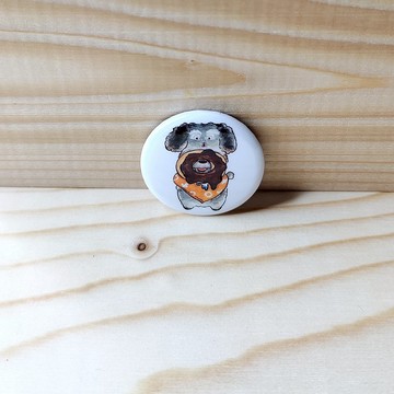 胸章/別針/徽章 甜甜圈狗狗