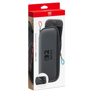 Nintendo 任天堂 SWITCH 2 便攜包 附螢幕保護貼  黑色  1個  單一商品
