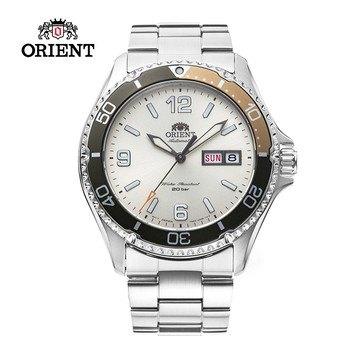 ORIENT 東方錶 WATER RESISTANT系列 200m潛水錶 鋼帶款 銀白色 RA-AA0821S - 41.8 mm