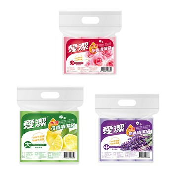 愛潔 防漏花香清潔袋500g/入 (小-玫瑰 /中-薰衣草 /大-檸檬香茅)【居家生活便利購】