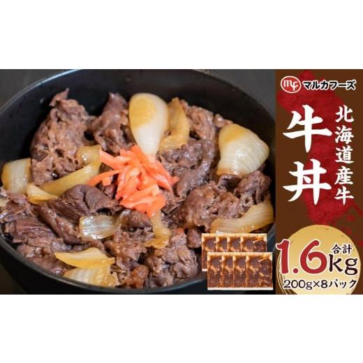 ふるさと納税 北海道 旭川市 牛丼 小分け 計1.6キロ！（200g×8）