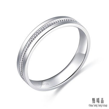 點睛品 Promessa 小皇冠 鉑金戒指(男款)