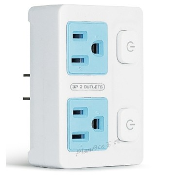 聖岡科技 節電2開2插 分接器 分接插座 分接頭  獨立開關 TNT-865P（LL-865P)