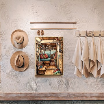 旅行者的浪漫III - 露營車/露營插畫/露營用品店裝飾/野外/野炊