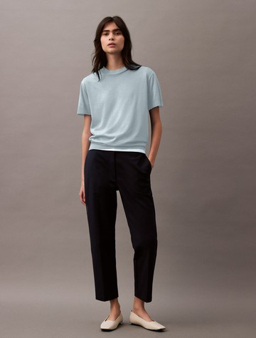 Calvin Klein Silk Touch 絲質小高領 T 恤