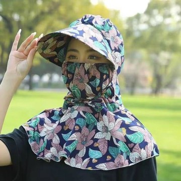 戶外出行防曬必備冰絲面罩全臉防護透氣舒適顯臉小冰絲口罩防曬