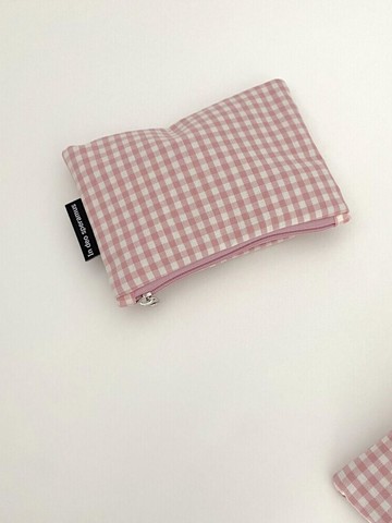 Check Pouch Clutch Bag [24 colors]