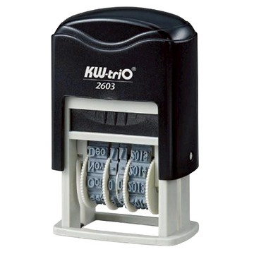 KW-triO 堡勝企業 翻轉日期印章 12603  黑色  1個