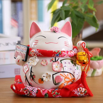 招財貓 招財貓擺件存錢罐大號創意儲蓄罐家居日式客廳發財貓店鋪開業禮品「限時特惠」