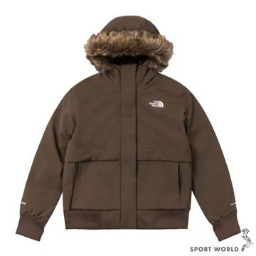 The North Face 北面 連帽羽絨外套 女裝 防水 棕【運動世界】NF0A83SV1OI