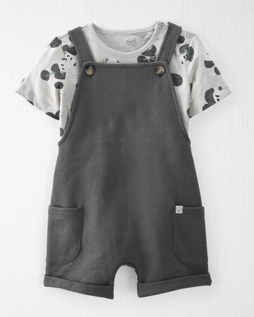 2-Piece Organic Cotton Shortall Set