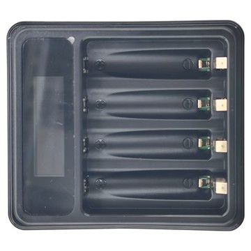 iNeno 艾耐諾 USB鎳氫電池液晶顯示充電器 3號AA/4號AAA 4槽獨立快充  1個