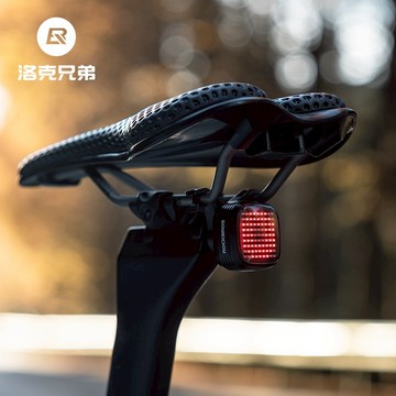 ROCKBROS洛克兄弟旗艦店 自行車尾燈 尾燈 智能同頻剎車感應12种燈光 山地車尾燈 公路車尾燈 夜騎尾燈