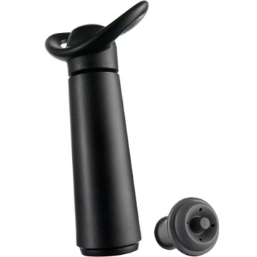 《VACU VIN》抽真空器+瓶塞-黑-- 紅酒塞 真空瓶塞 保鮮瓶塞 葡萄酒塞