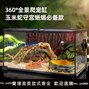 【臺灣公司】玻璃爬寵蛇飼養箱生態雨林造景玻璃缸蜥蜴守宮角蛙樹蛙蜘蛛養殖籠