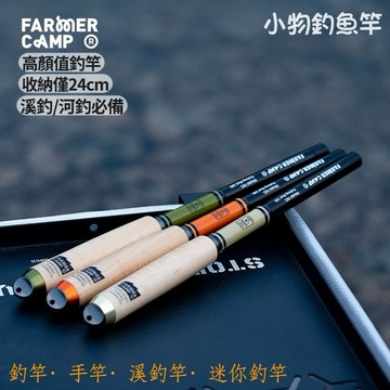 露營玩什麼 清出 FarmerCamp 釣竿 手竿 WELLHIKE 釣竿 迷你釣竿 釣竿 釣魚 魚竿 露營 釣竿