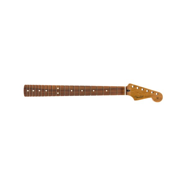 Fender フェンダー ギター用リプレイスメントネック Roasted Maple Stratocaster Neck, Narrow Tall Frets, 9.5 Pau Ferro, C Shape