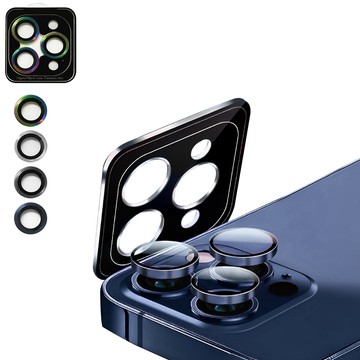 CITY BOSS iPhone 15 Pro/15 Pro Max 鋁合金高清玻璃鏡頭保護環 含定位神器