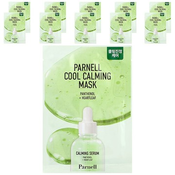 Parnell, 泛醇魚腥草冰爽舒緩美容面膜，10 片，每片 0.7 盎司（20 克）