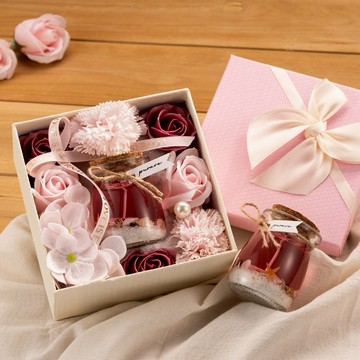 【PURARE】果凍蠟燭花漾香氛禮盒 60g (贈代寫卡片服務)