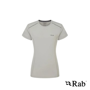 【RAB】Force Tee Wmns 圓領短袖透氣排汗衣 女款 深鉛錫灰 #QBL06