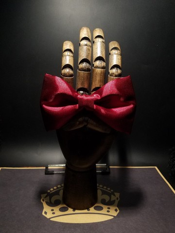 紅色真絲領結新郎婚禮蝴蝶結