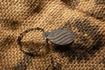 【METALIZE】Vintage Key Fob Tag Bulldog Emblem 老式鬥牛犬吊(