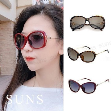 【SUNS】淑女款精緻浪漫偏光墨鏡/太陽眼鏡 抗UV(62572)