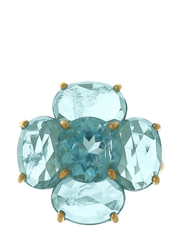 Irene Neuwirth - 18kt yellow gold Botanical aquamarine ring - women - Aquamarine/18kt Yellow Gold - 7