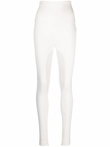 Philipp Plein - two-tone high-waisted leggings - women - Viscose/Elastane/Polyamide - L - White