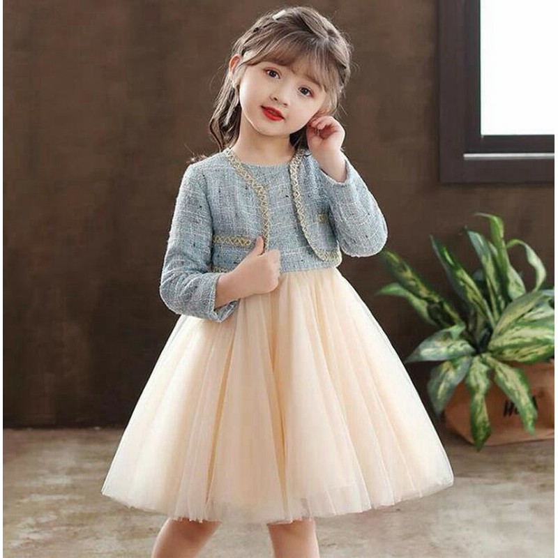 子供ドレスワンピースフォーマルワンピース子供服女の子ドレス長袖発表会結婚式入学式卒園式 通販 Lineポイント最大get Lineショッピング