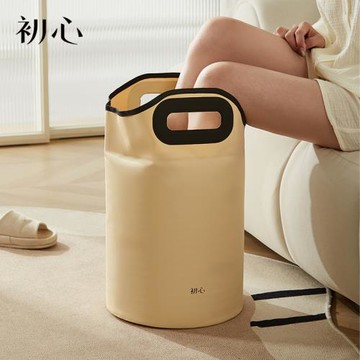 初心泡腳深桶保溫按摩洗腳桶過小腿家用足浴桶便攜式可折疊泡腳袋