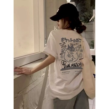 不入後悔系列！ 短袖 短袖T恤 印花短袖 美式復古短袖 寬鬆短袖 辣妹上衣 oversize t恤 純棉 ootd 穿搭