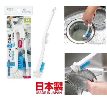 asdfkitty*日本製 MAMEITA 可折疊加長型排水口清潔刷-濾網清潔刷-日本正版商品