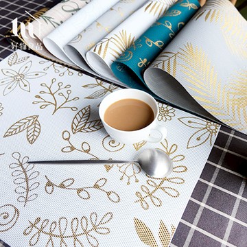 【好物良品】高級印花防水PVC餐桌墊 (4入)