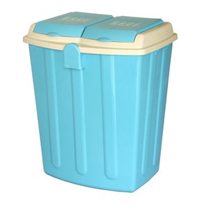 【this-this】二分類掀蓋式垃圾桶75L - 水藍色