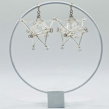 3D Star PIERCE/EARRING【Aurora】