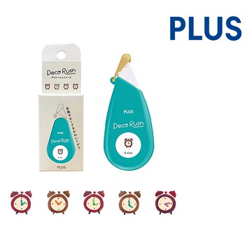 【龍品文創】PLUS 台灣普樂士 52072 手帳花邊帶-時鐘