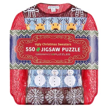 eurographicspuzzles 鐵盒拼圖 PZ56627 13歲以上  聖誕醜毛衣  550片  1盒