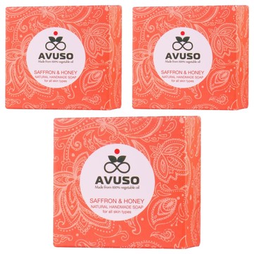 AVUSO 行道者 手工皂 藏紅花蜂蜜  125g  3盒