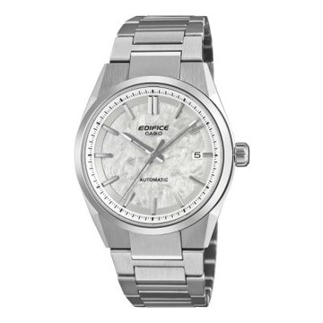 CASIO 卡西歐 EDIFICE 跑車系列 機械錶款 簡約白 EFK-110D-7A_38mm
