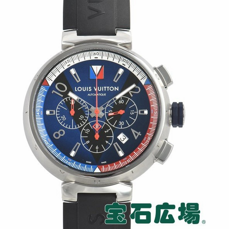 ルイ ヴィトン Louis Vuitton 中古 タンブール オートマティック クロノグラフ ブルー Q1a61 中古 メンズ 腕時計 通販 Lineポイント最大0 5 Get Lineショッピング