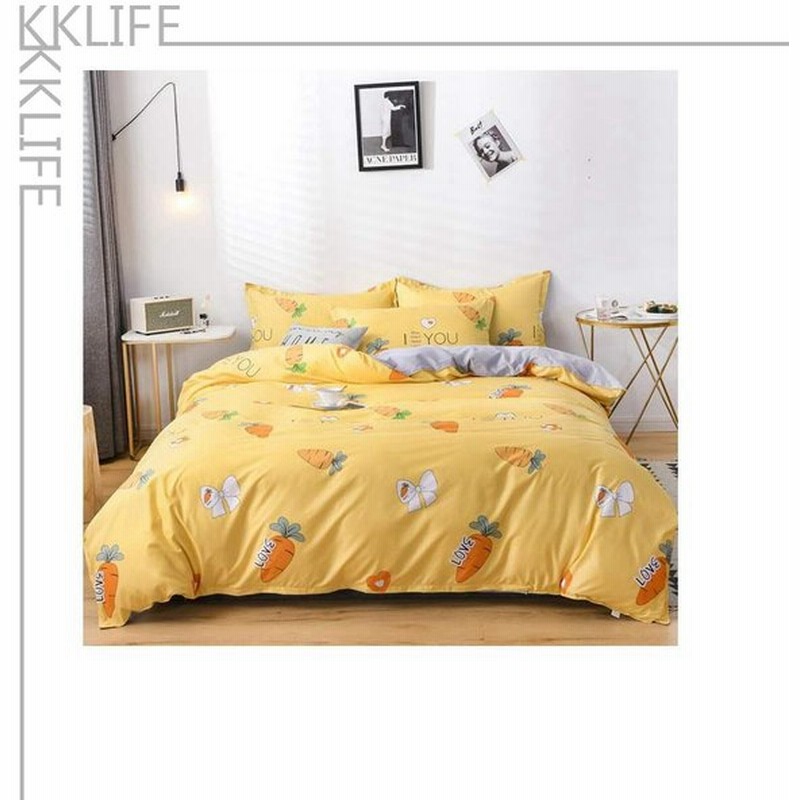 布団カバー 4点 3点 セット 柔らかい コットン 敷き布団カバー 枕カバー 掛け布団カバー ダブル 洗える ベッドカバーシーツ 寝具カバー 可愛い 通販 Lineポイント最大0 5 Get Lineショッピング