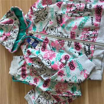 外貿出口童裝 歐美原單 女童大童冬季加絨加厚套裝