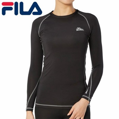 フィラ コンプレッションウェア レディース トップス 長袖 吸汗速乾 スポーツ UV FILA 419402