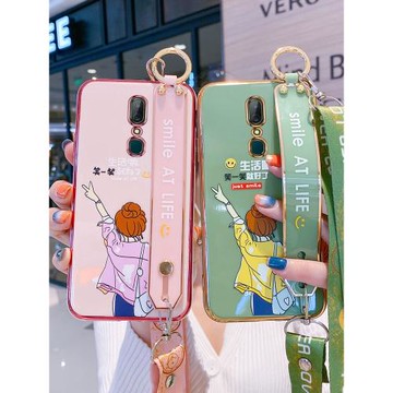 oppoA9手機殼OPPOA91保護套a9女生A9x網紅a91液態硅膠2021新款oppo女潮牌0pp0新品全包防摔軟殼卡通可愛掛繩