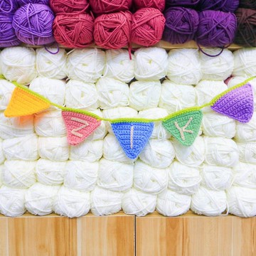 【影片教學+材料包】字母三角旗子(可做15-20片)