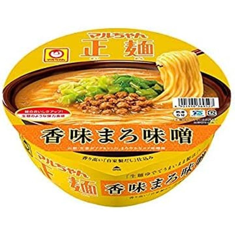 東洋水産 マルちゃん正麺 カップ 香味まろ味噌 129g×12個